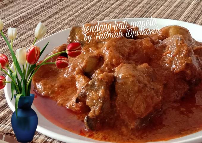 Resep Rendang Hati Ampela yang Enak Banget