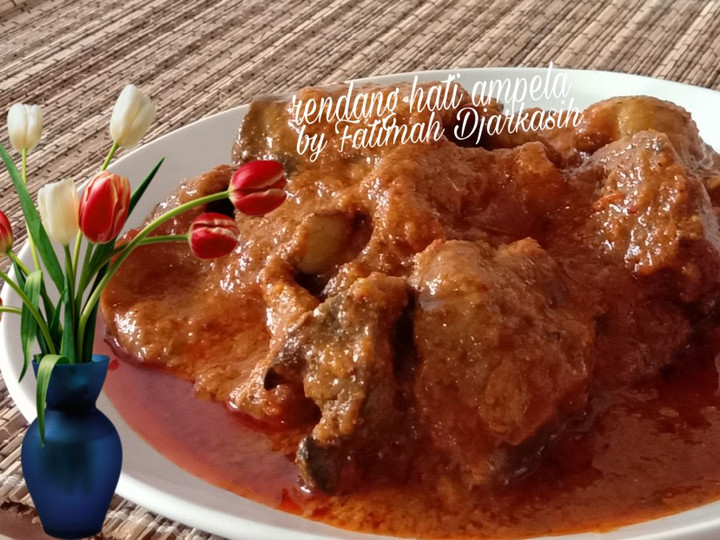 Resep Rendang Hati Ampela yang Enak Banget