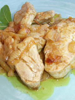 Foto principal de Solomillo de cerdo al curry con cebolla caramelizada sin azúcar