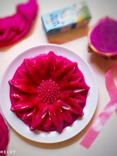 Foto resep Puding Susu Buah Naga