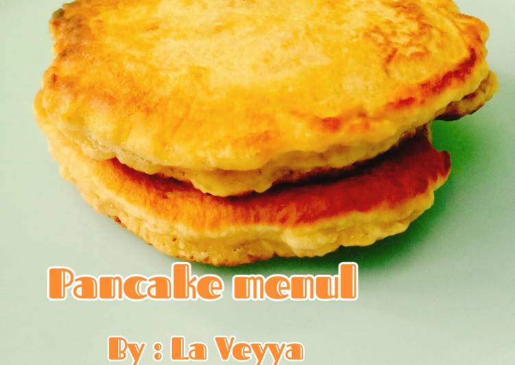 Cara menyajikan Pancake menul , Bikin Ngiler