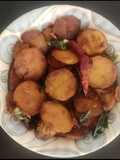 Arbi masala tawa fry