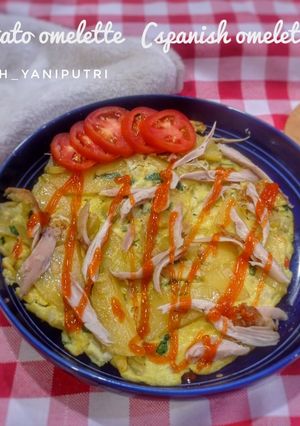 Foto resep Potato omelette (spanish omelette)