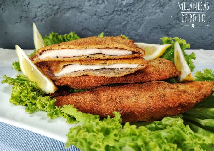 Milanesas de pollo 🍗 Receta de Carolina - Cookpad