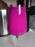 Neon pink dragon fruit smoothie, no protein powder