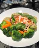 Ức gà áp chảo cà ri hiệu ottogi - Cast iron -Eatclean