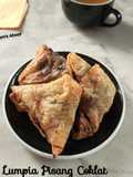 Lumpia pisang coklat