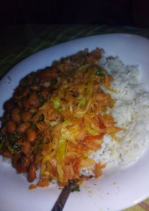 A picture of Spicy bean stew with vegetables #themechallenge.