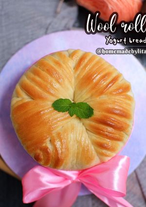 Foto resep Wool roll yogurt bread #homemadebylita