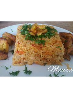 Una foto de Arroz atollado
