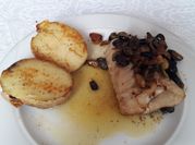 Una foto de bacalao cilantro