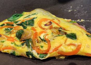Update, Cooking Recipe Autumn Veggie Omelette for 1 Most Delicious