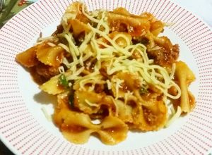 Una foto de Lacitos en salsa bolognesa