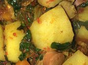A picture of potatoes porridge