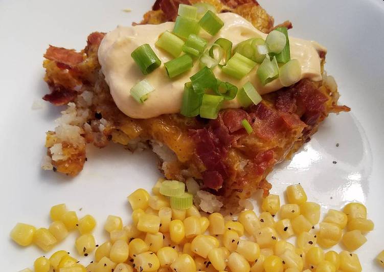 Recipe of Ultimate Cheeseburger Tater Tot Casserole