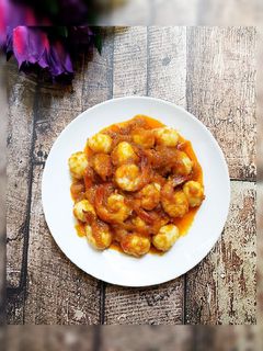 Foto resep Udang Telur Saus Tomat