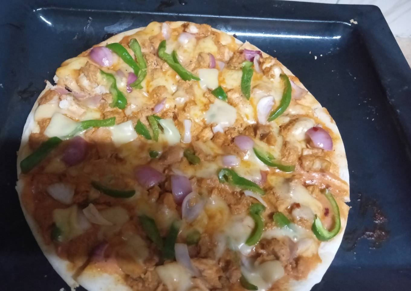 Creamy pizza
