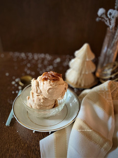 Une photo de Glace maison à la crème de marrons