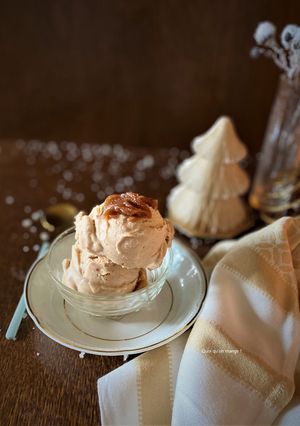 Une photo de Glace maison à la crème de marrons