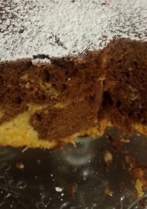 Una foto de Bizcocho de Calabaza y chocolate