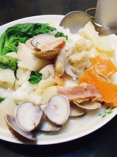 【北海道白醬燉】什錦海鮮燉飯 的食譜成品照片