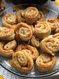 Rollitos de jamón y queso