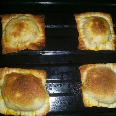 A picture of Baked Pizza Pockets.
