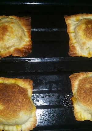 A picture of Baked Pizza Pockets.