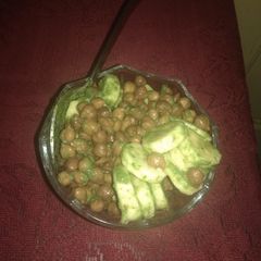 A picture of Banana black gram chat.