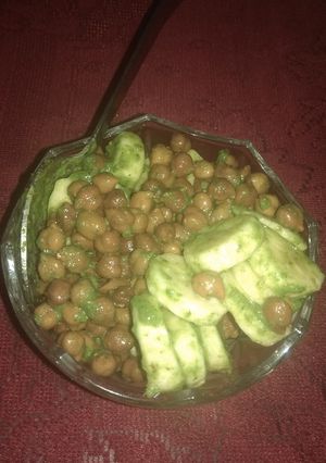 A picture of Banana black gram chat.