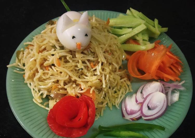 Steps to Prepare Any-night-of-the-week Chinese Noodles with salad