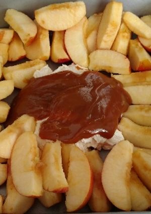 A picture of Aunt Tia's Apple Dip.