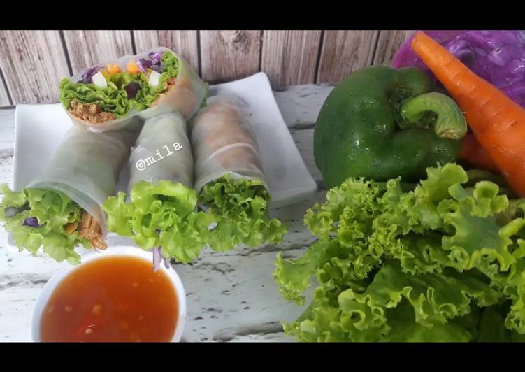 Resep Salad roll vietnam Anti Gagal