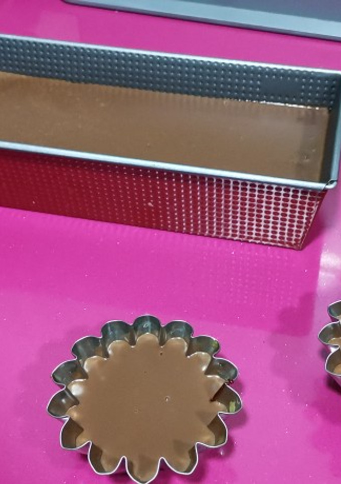 Una foto de Flan rápido de chocolate