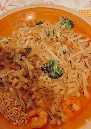 Una foto de Fideos de arroz al estilo Thai