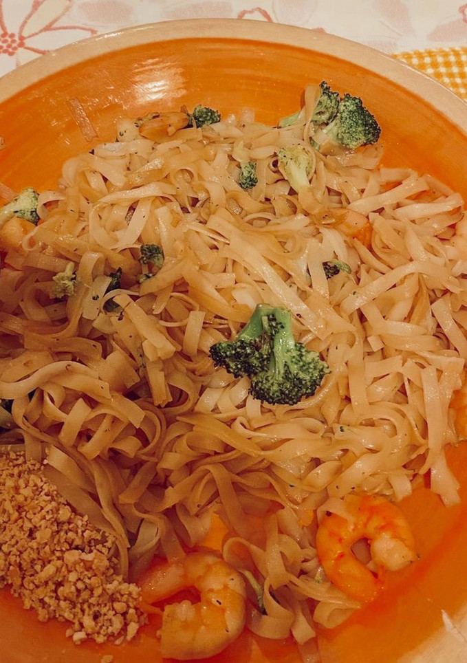 Una foto de Fideos de arroz al estilo Thai