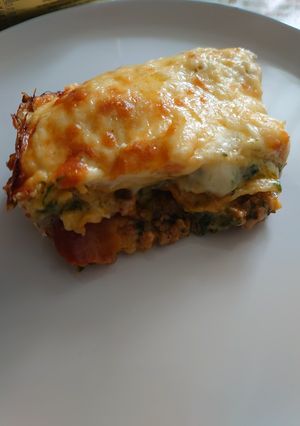 Húsos-baby spenótos lasagne gluténmentesen recept fotója