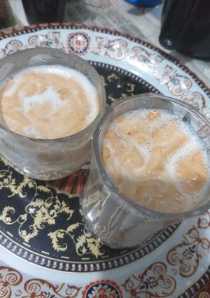A picture of Home made cappuccino.