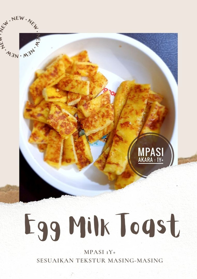 Foto resep MPASI 1y+ : Egg Milk Toast