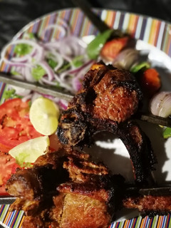 A picture of Bbq mutton chops.