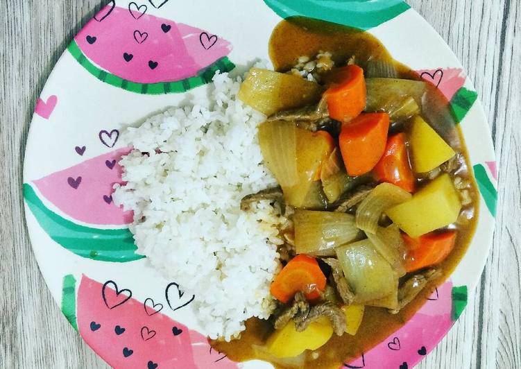 Langkah Mudah untuk meracik Karee raisu (nasi kare khas Jepang), Bikin Ngiler