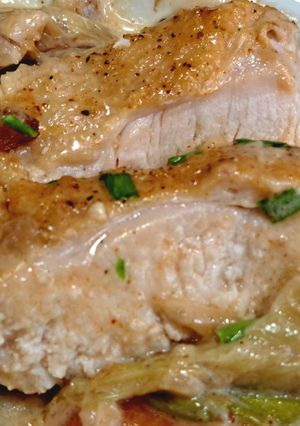 A picture of Baked Chicken with Cream Sauce.