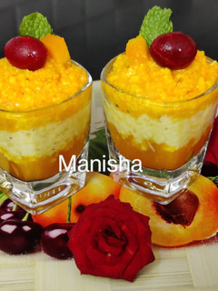 A picture of Mango Kalakand Shots.
