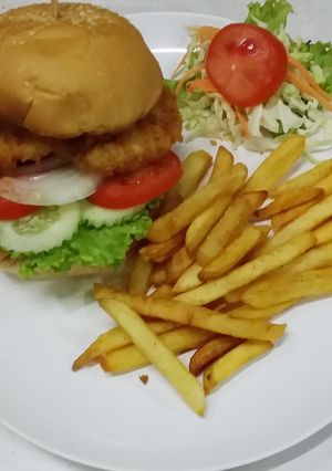 รูปของ เบอร์เกอร์ไก่ทอด