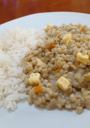 Una foto de Guiso de Trigo con queso Serrano