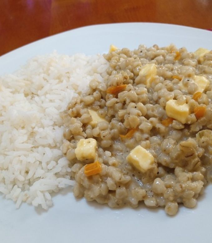 Una foto de Guiso de Trigo con queso Serrano