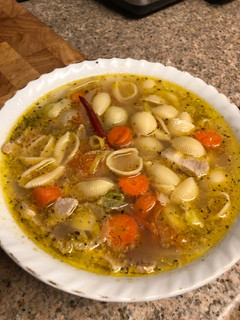 Una foto de Sopa italiana de verduras