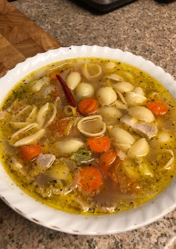 Una foto de Sopa italiana de verduras