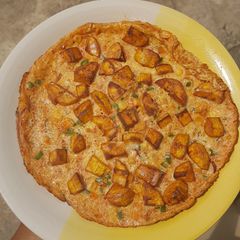 A picture of Plantain fritata.