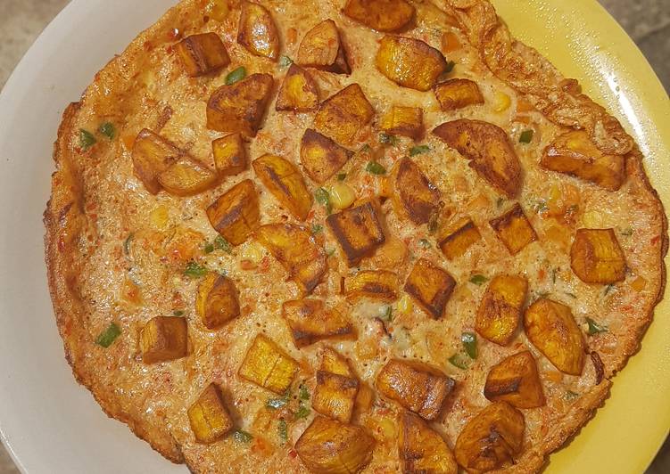 Plantain fritata